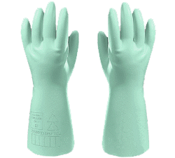 Paire de gants pour travaux électriques de basse tension.